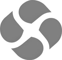 Минималистичный абстрактный логотип компании БиоВитамин в серых тонах на белом фоне